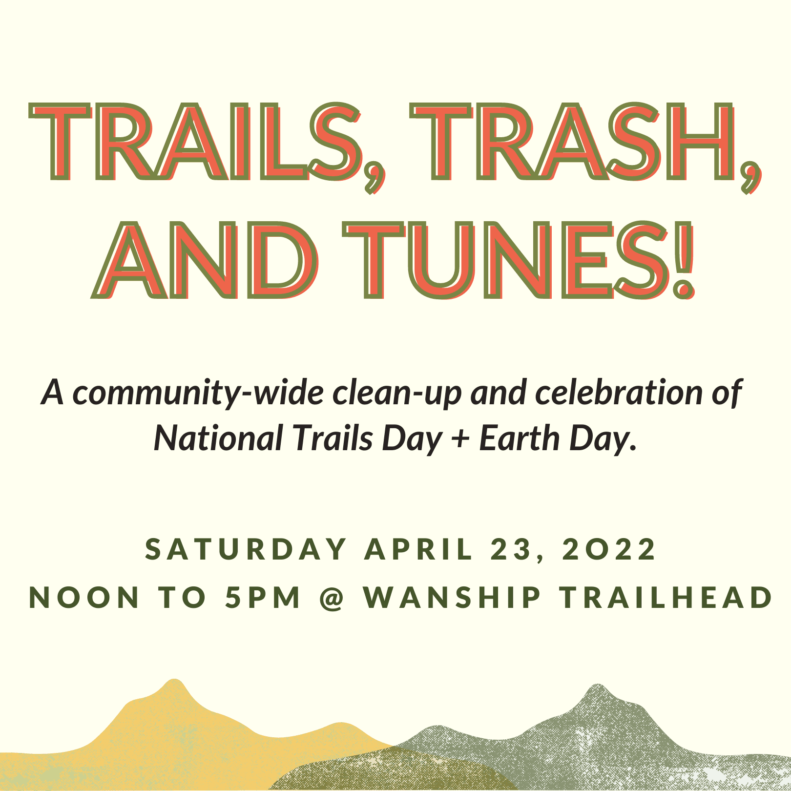 Trails Trash and Tunes Event