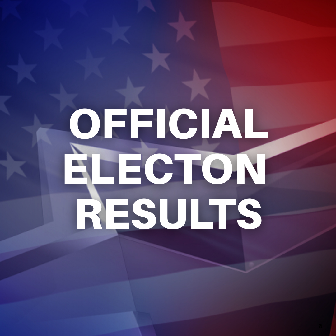 Red, white and blue graphic that reads 